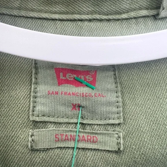 Olive Green Button-Up Shirt - Picture 6 of 13